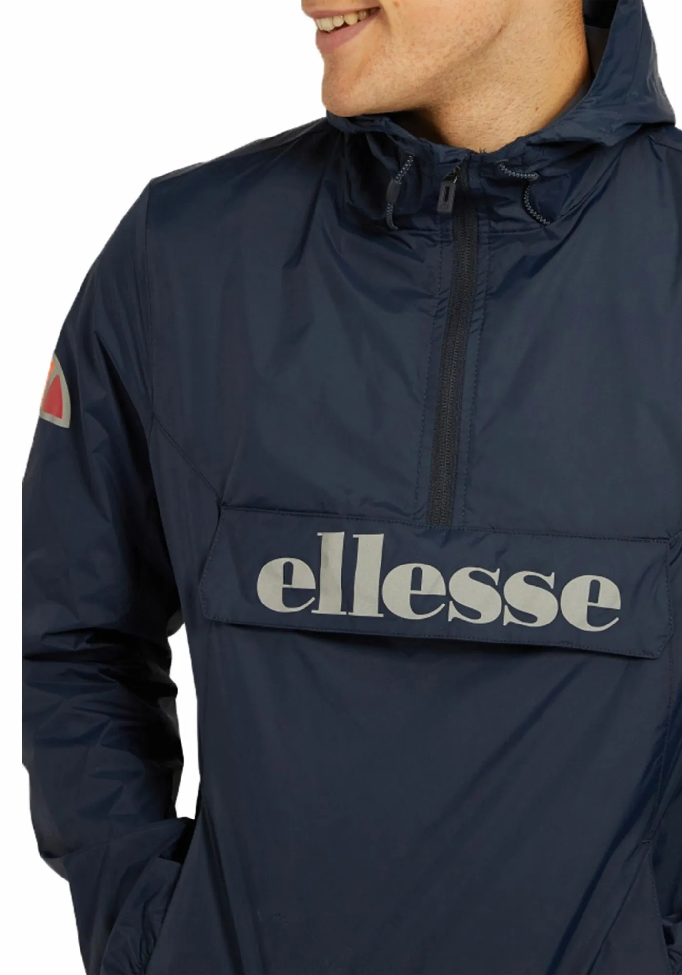 Ellesse Mens Acera Hooded Cagoule Jacket Navy