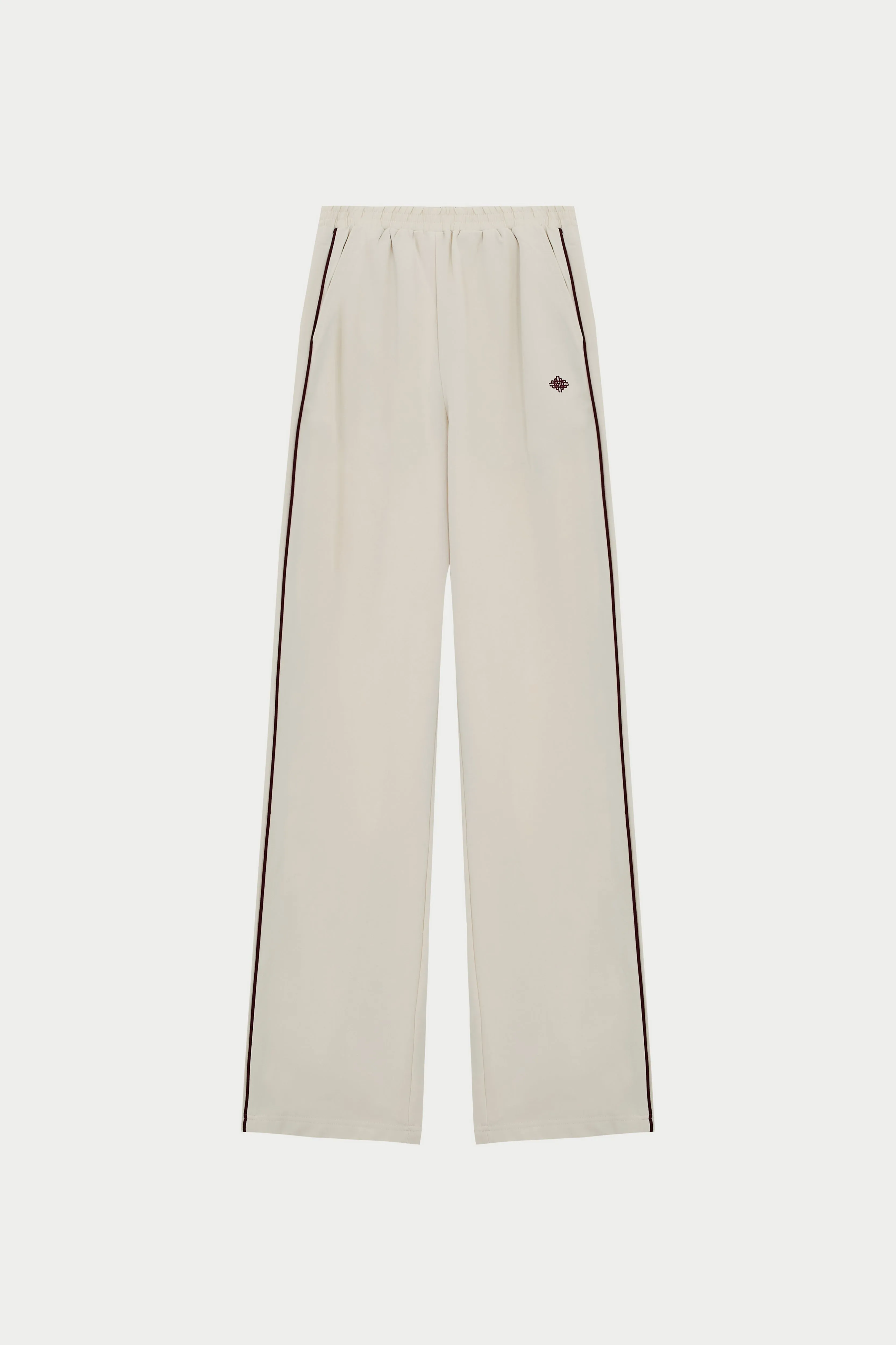 EMBLEM PIPED STRAIGHT LEG JOGGERS - STONE