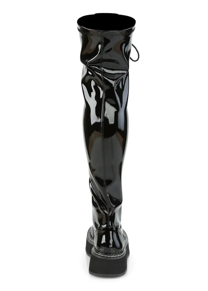 Emily 375 Patent Thigh High Boot