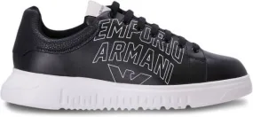 Emporio Armani logo-print low-top sneakers Black