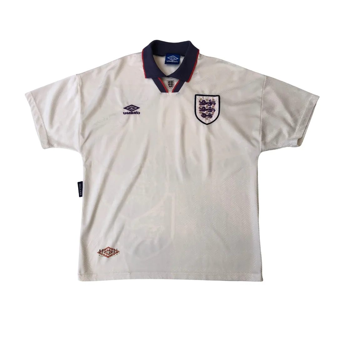 England 1994/1995 Original Umbro Home Football Shirt Large