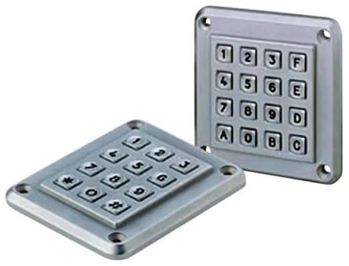 EOZ IP67 16 Key ZAMAK 5 Anti Vandal Keypad