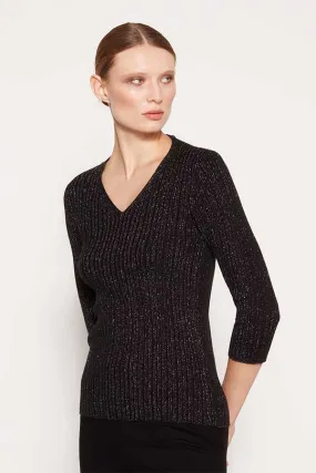 Escorpion LUREX RIB KNIT SWEATER