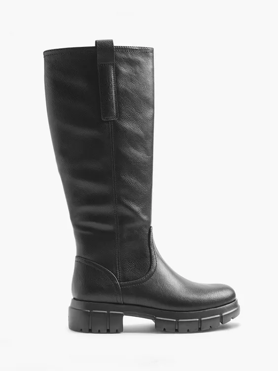 Esprit  Esprit Black Chunky Long Leg Boot