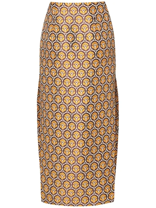 Etro   Jacquard long skirt 