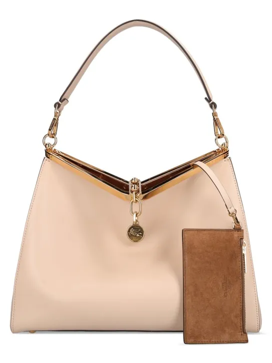 Etro   Large Vela leather shoulder bag 