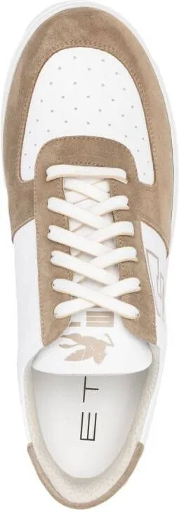 ETRO Pegaso panelled low-top sneakers White