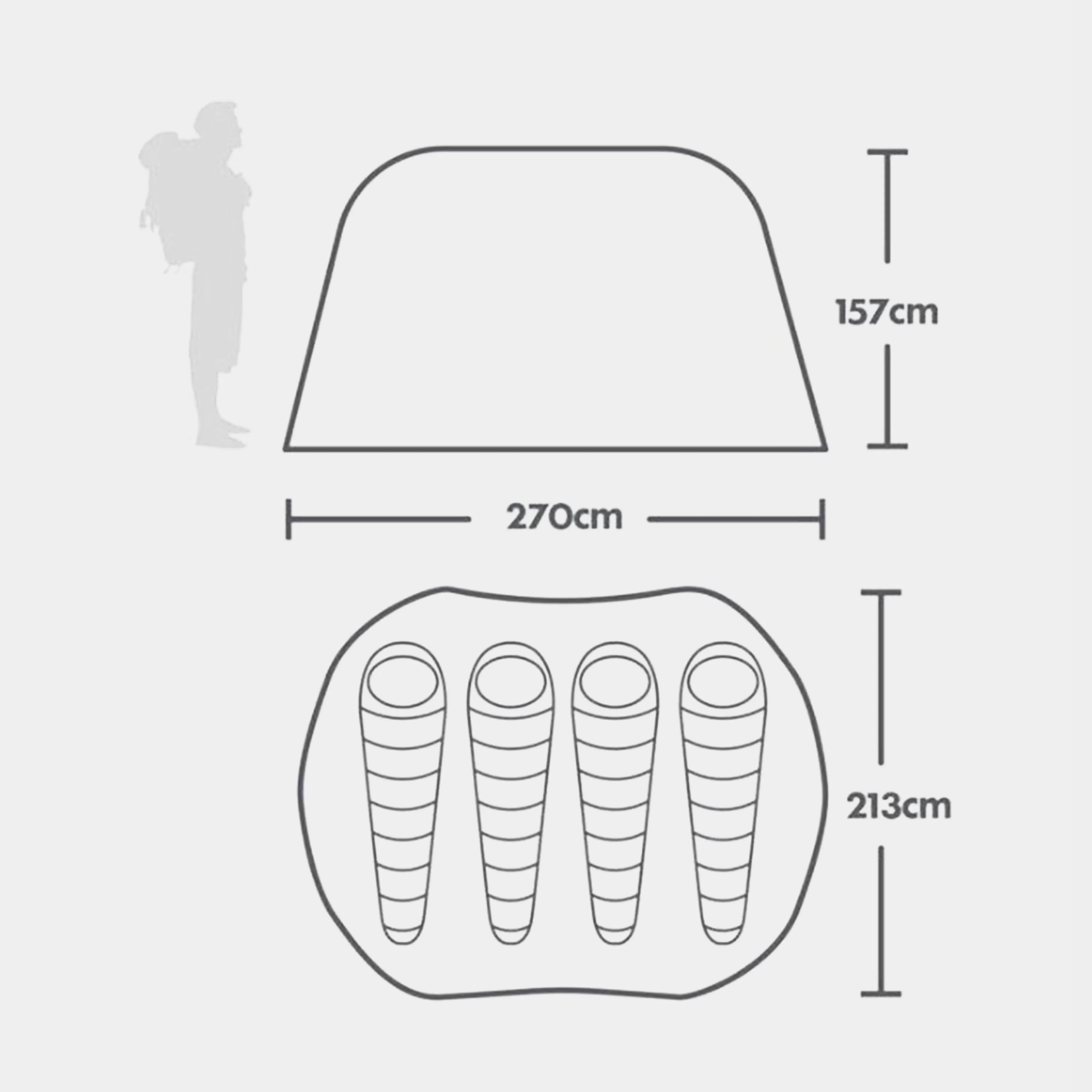 Eurohike Pop 400 DS Tent | Ultimate Outdoors