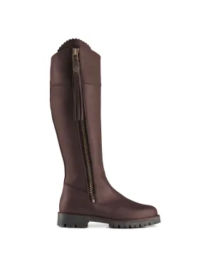 Explorer mahogany leather Waterproof Knee-high Boots
