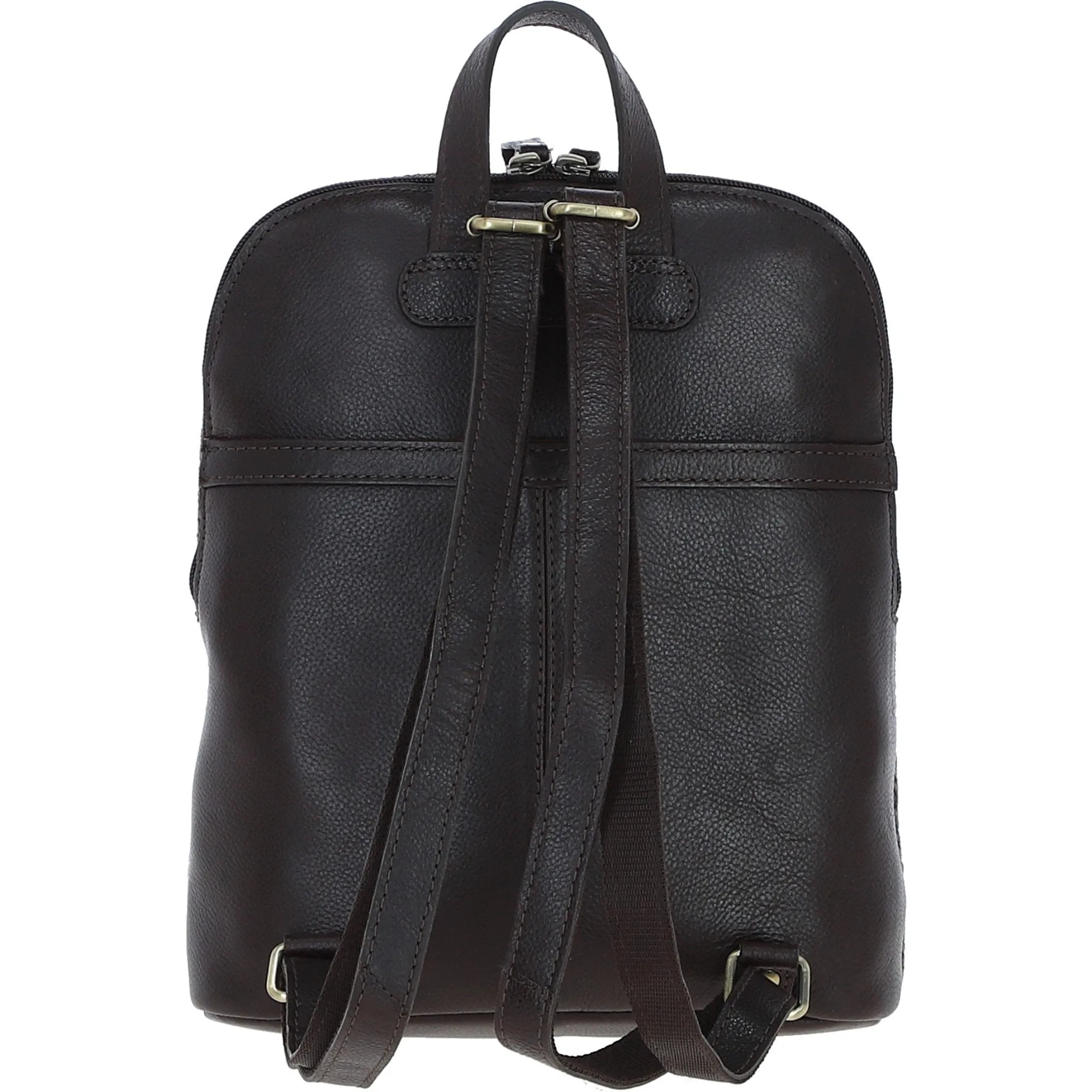 Exquisite Ashwood Leather x Harris Tweed Backpack Brown/Green: TW-25-09-BG