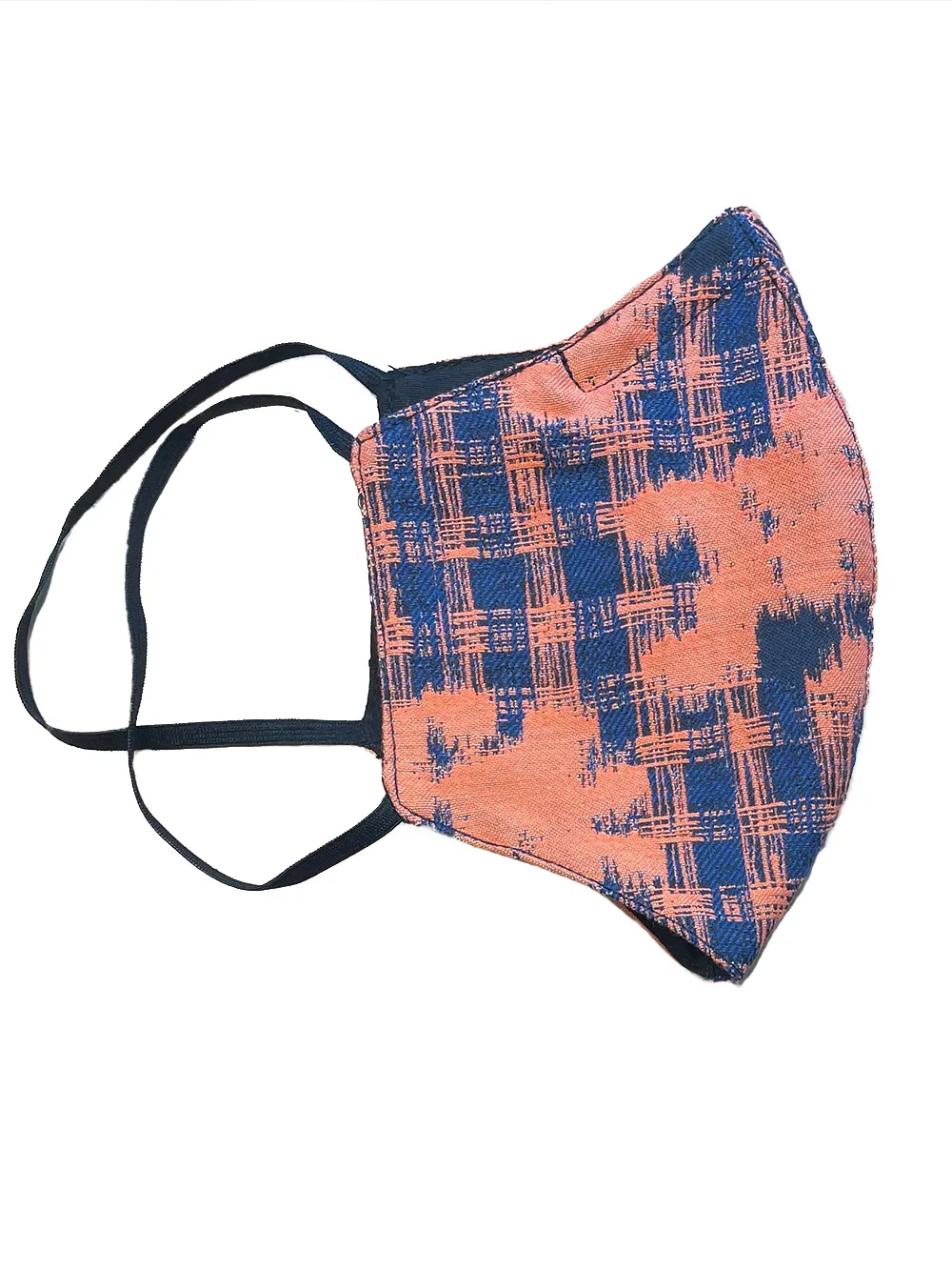 Face Mask - Orange Blue Flowers