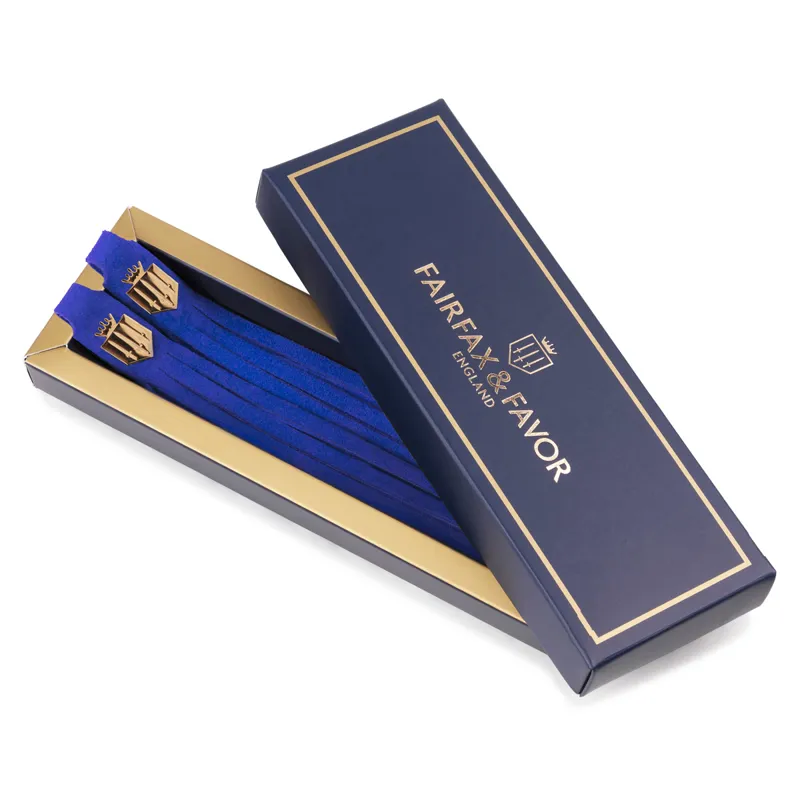 Fairfax and Favor Boot Tassels - Porto Blue Suede