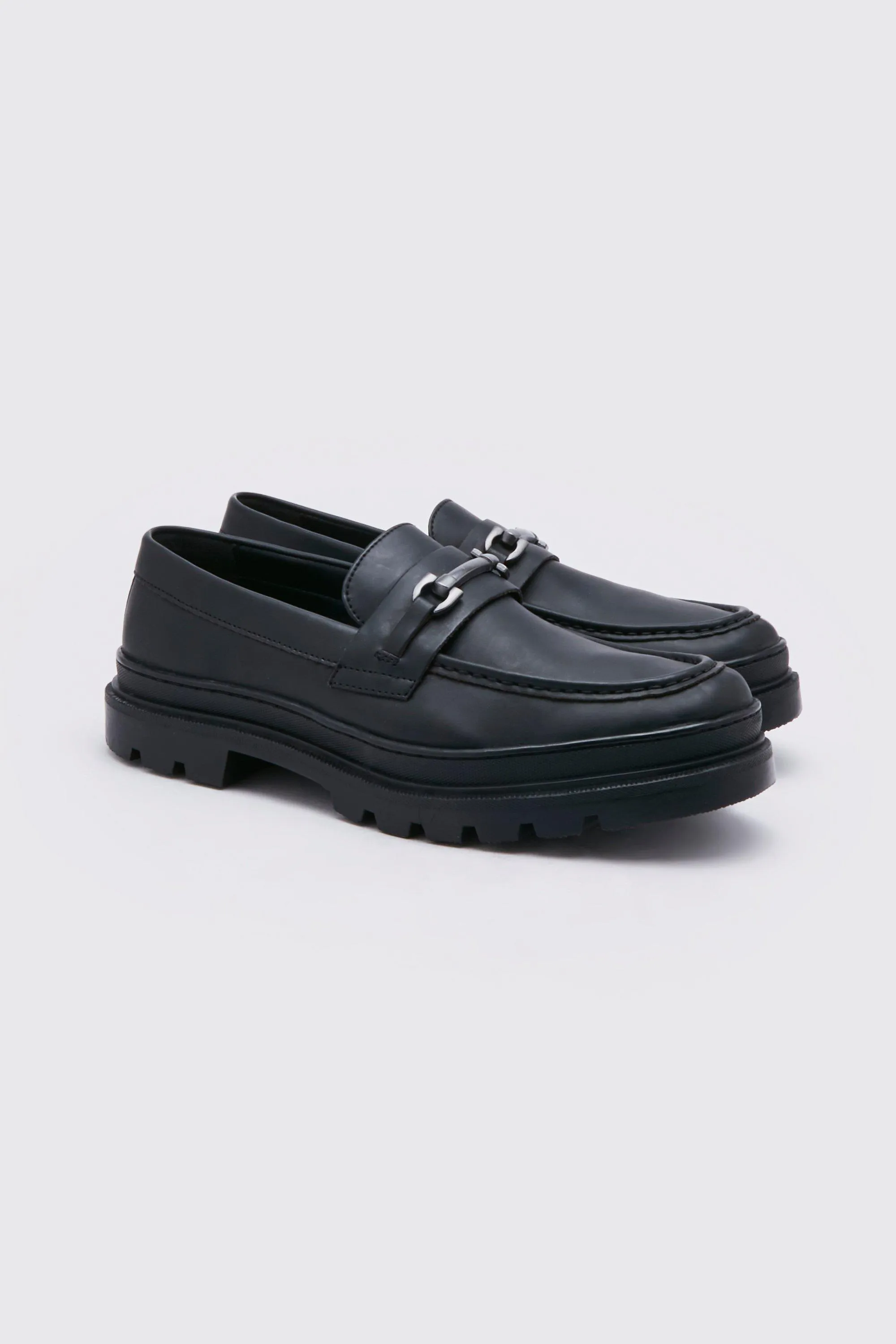 Faux Suede Chunky Snaffle Loafer | boohooMAN UK