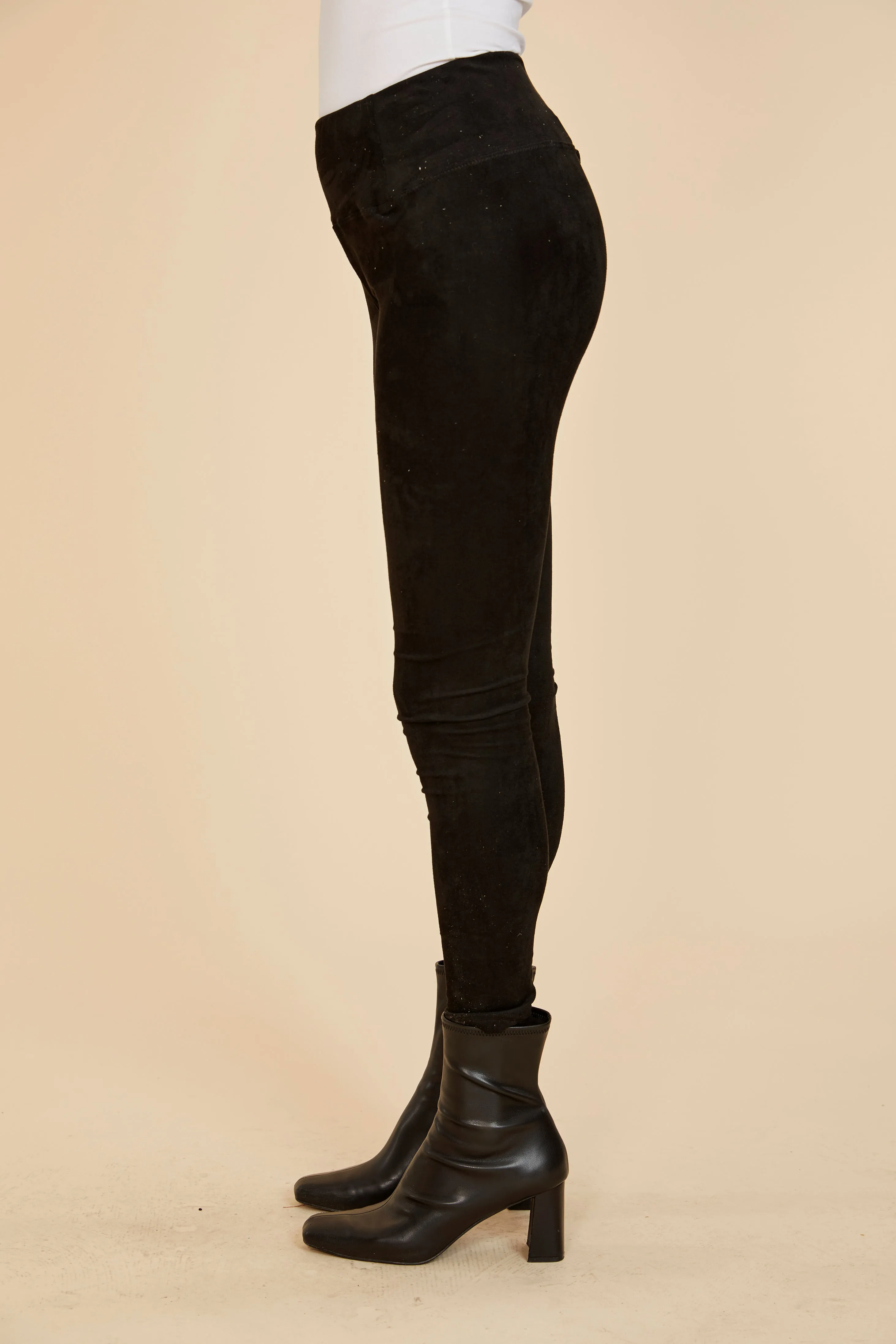Faux Suede Leggings