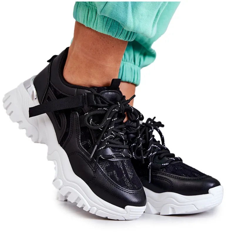 FB2 Black Your Style Sneakers On A Massive Sole