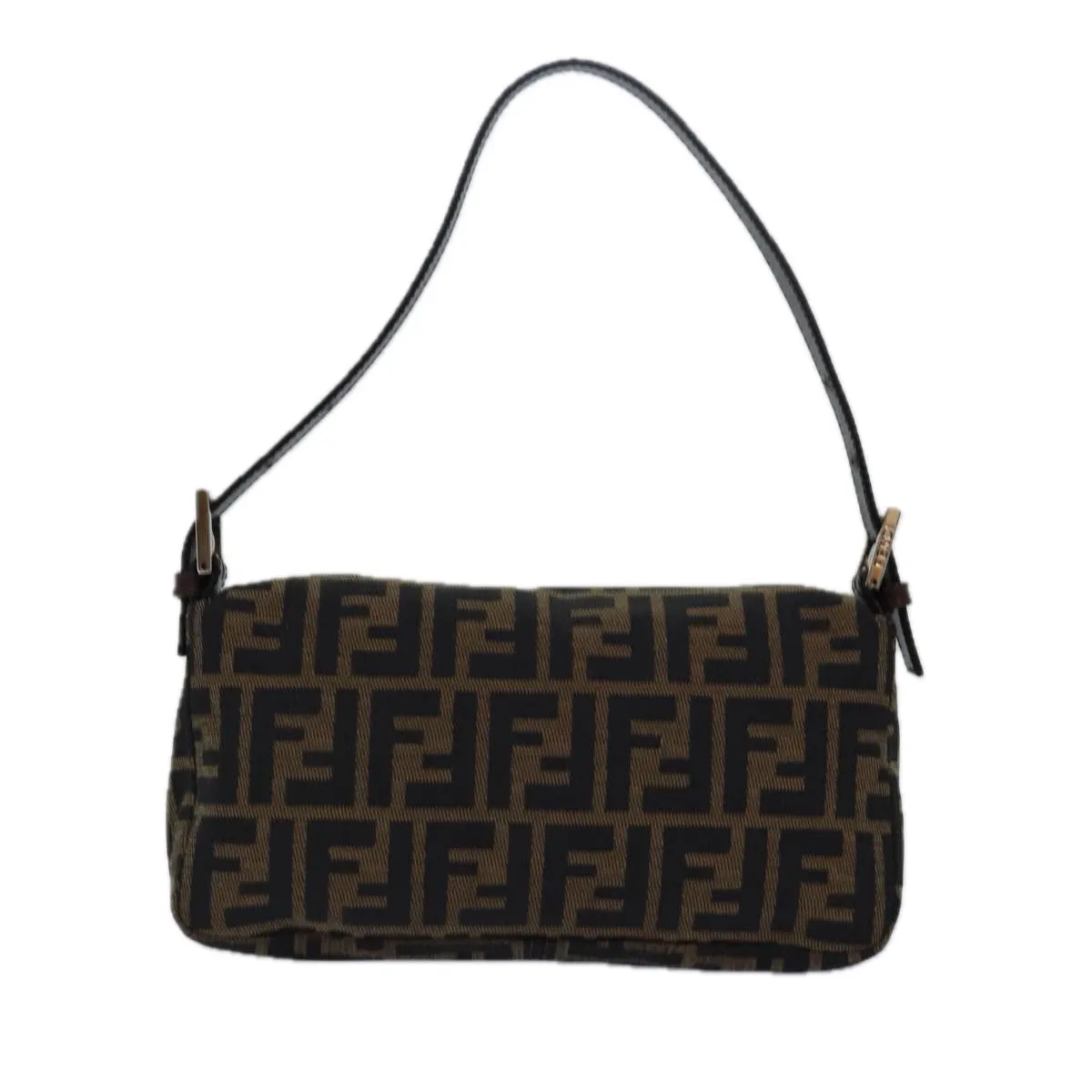 Fendi Zucca Canvas Mom Baguette Shoulder Bag