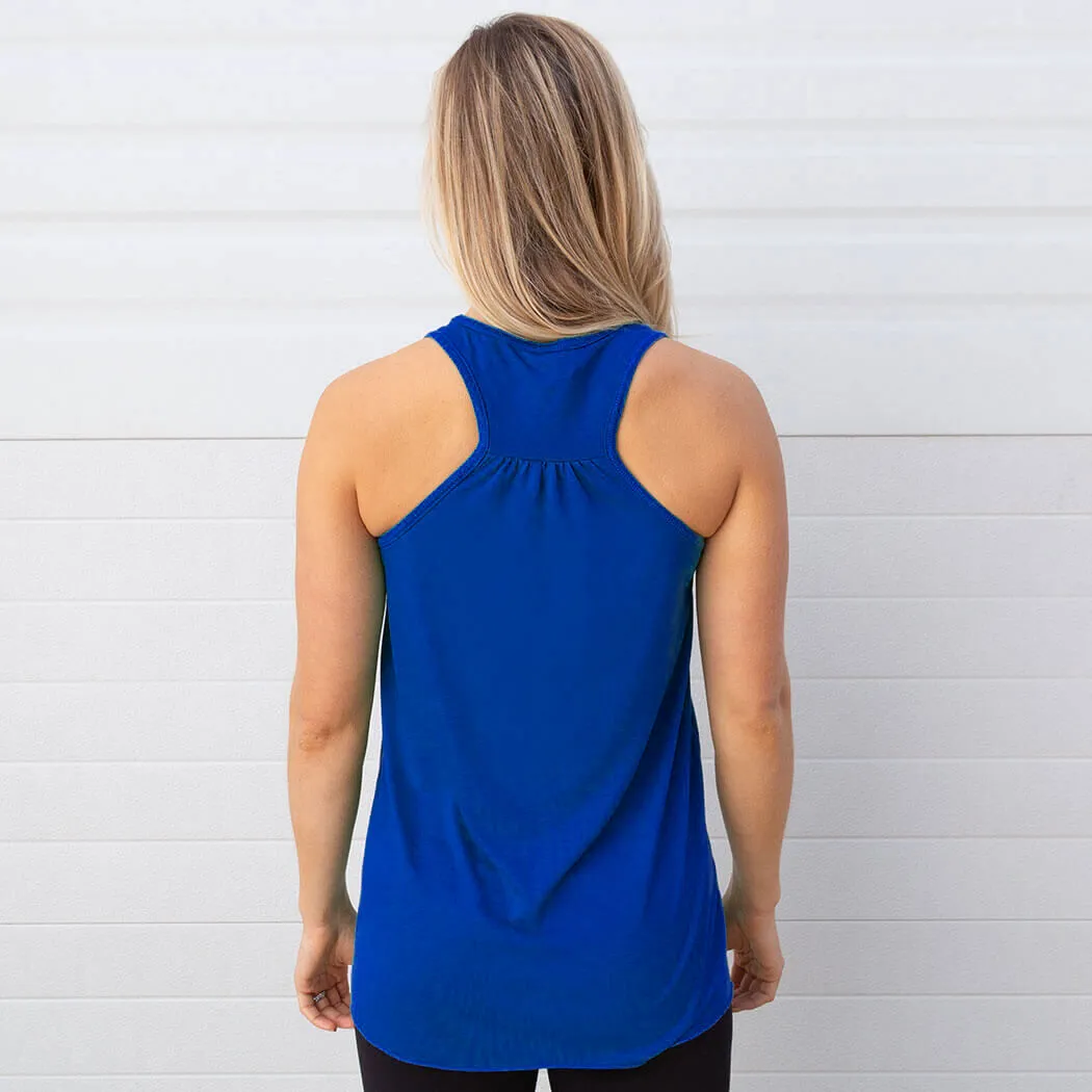 Field Hockey Flowy Racerback Tank Top - Eat Sleep Field Hockey 