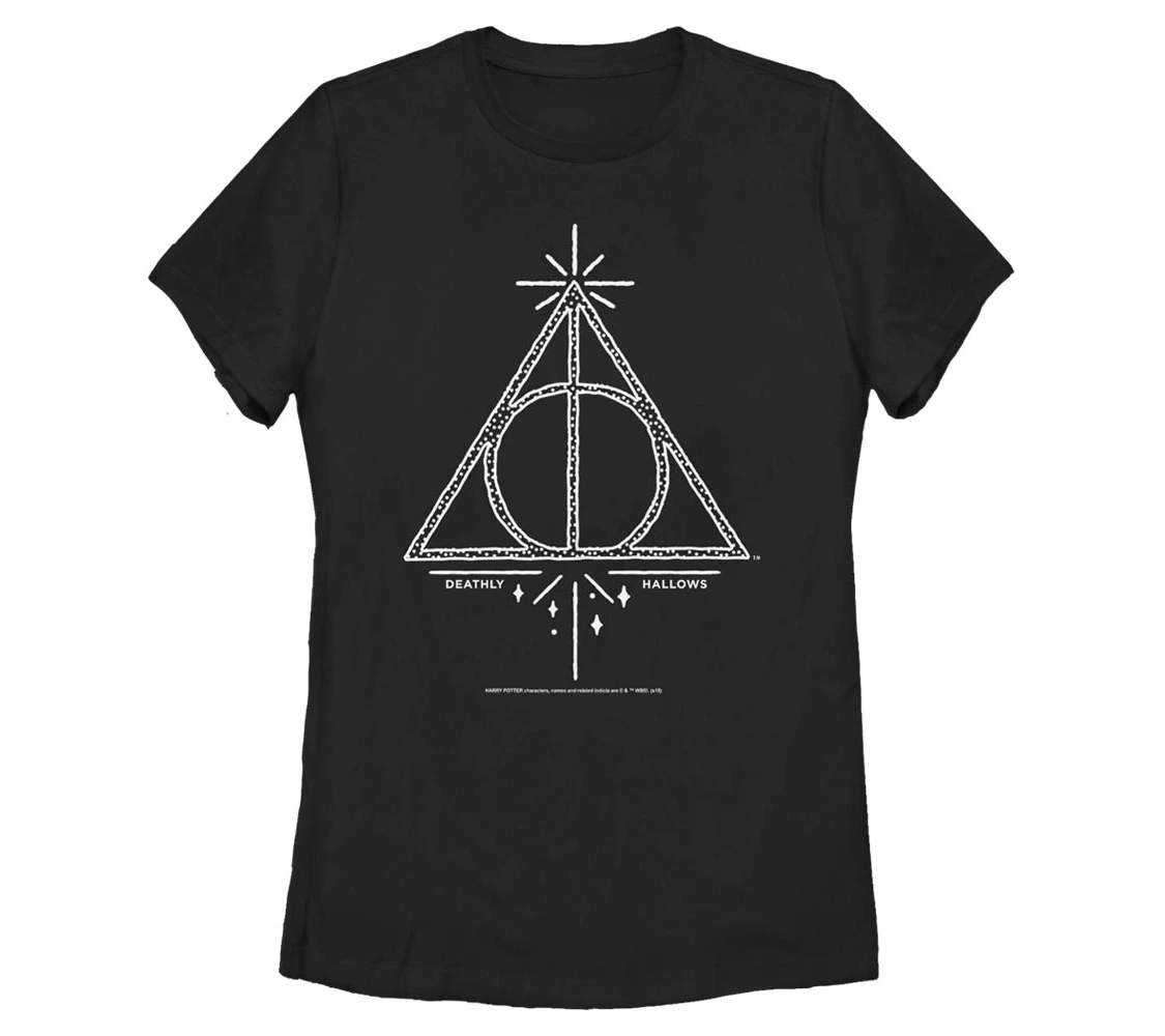 Fifth Sun Women's Harry Potter Deathly Hallows Line Symbol Tee