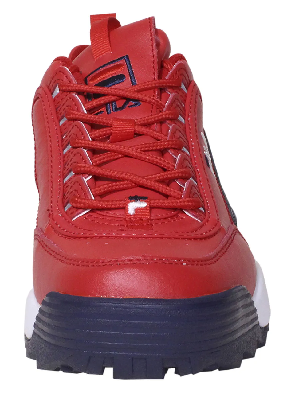 Fila Men's Disruptor-II-Premium Sneakers Premium Trainers White/Navy/Red Sz: 11