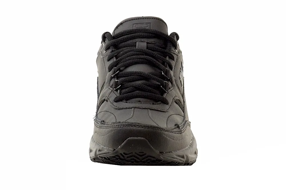 Fila Men's Memory Workshift Sneakers Slip Resistant Trainers Black Sz: 10