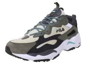 Fila Men's Ray Tracer Sneakers Turtledove/Black/Blue Turquoise Sz: 13