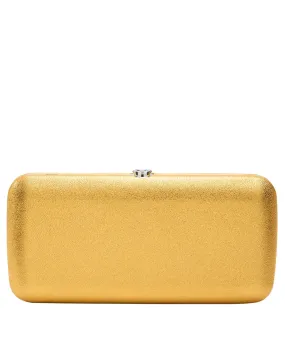 Finley Leather Clutch in Tumeric
