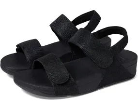 Fitflop Womens Lulu Adjustable Shimmer Lux Sandals - Black