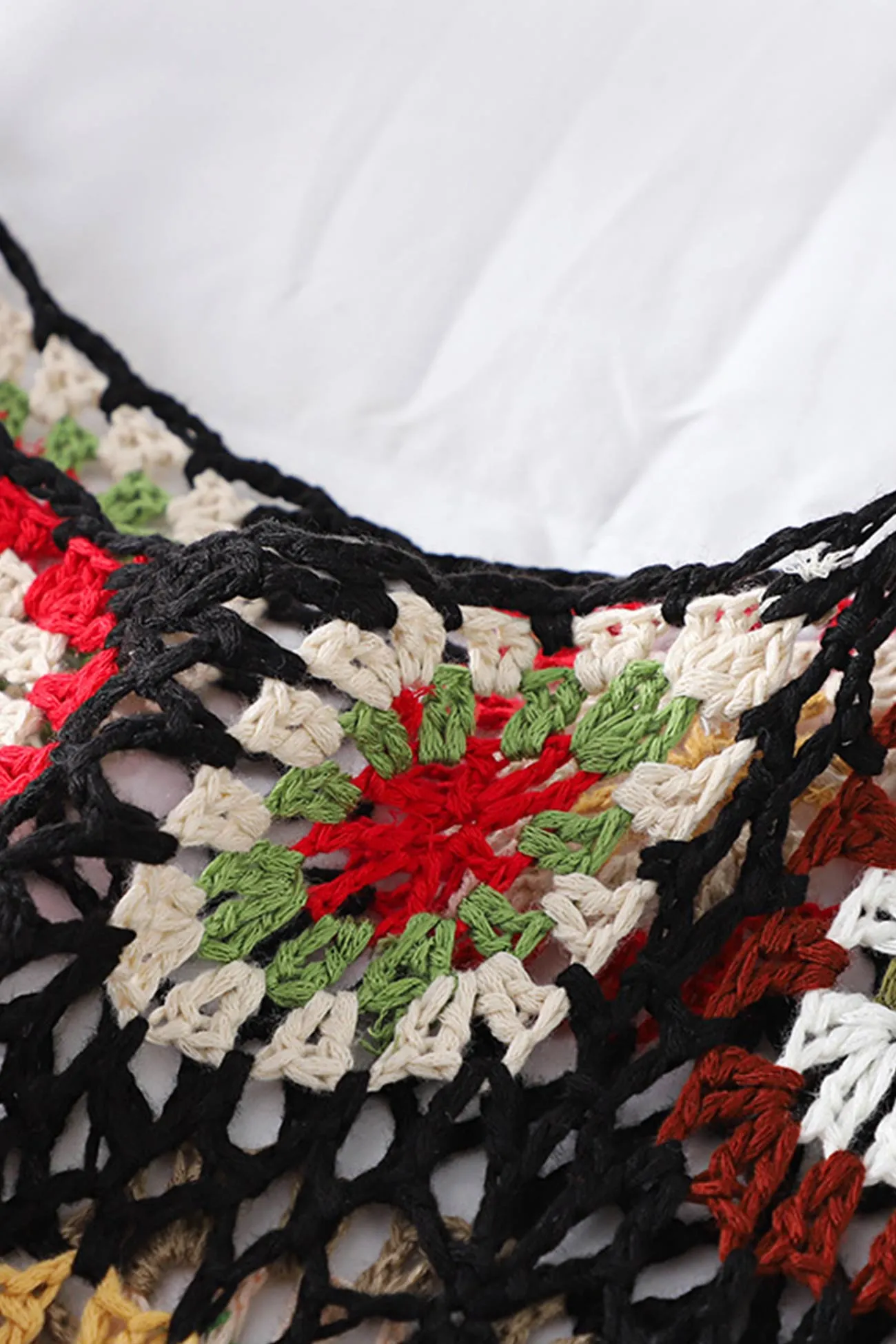 Floral Crochet Tank Dress