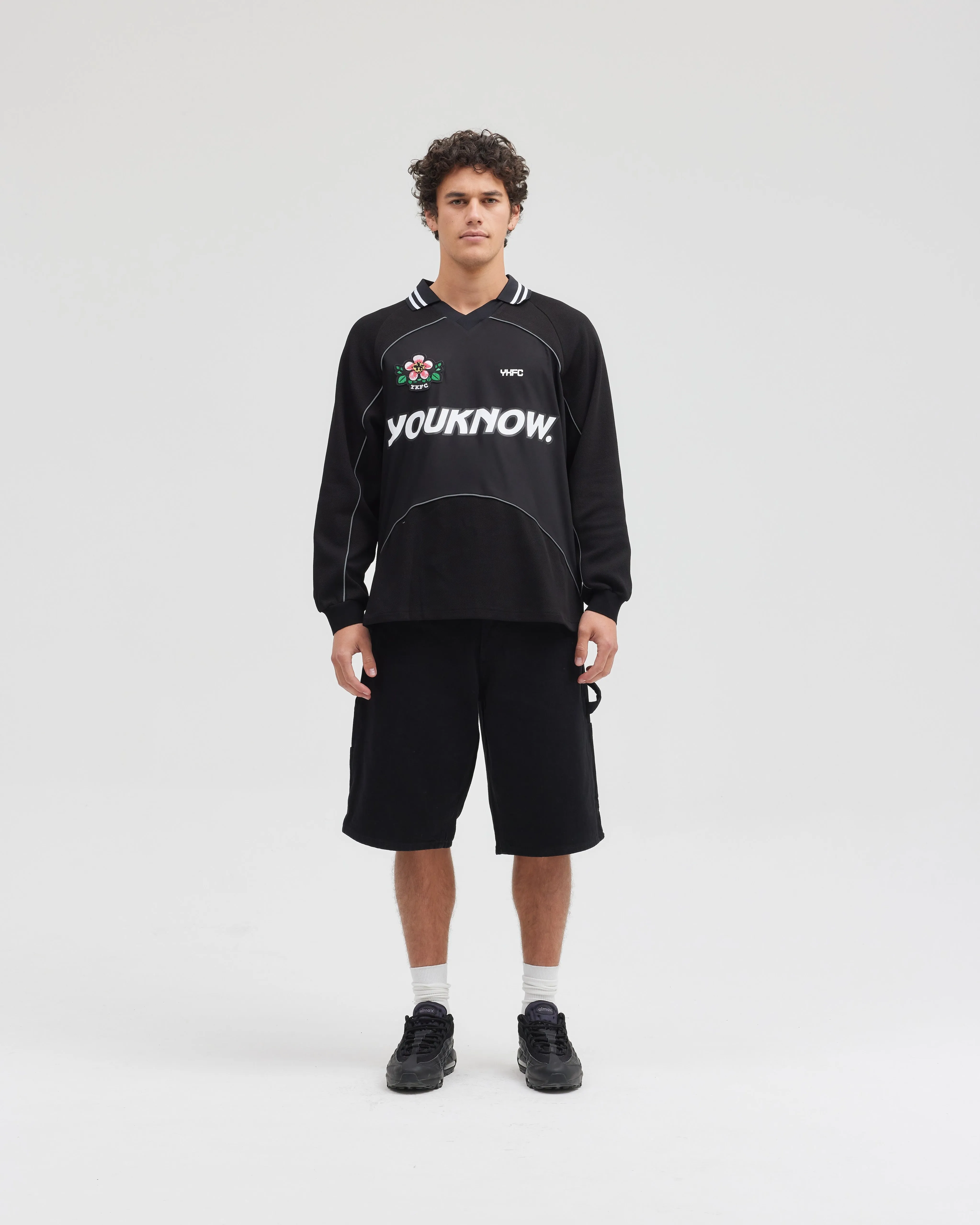Football Long Sleeve | BLACK