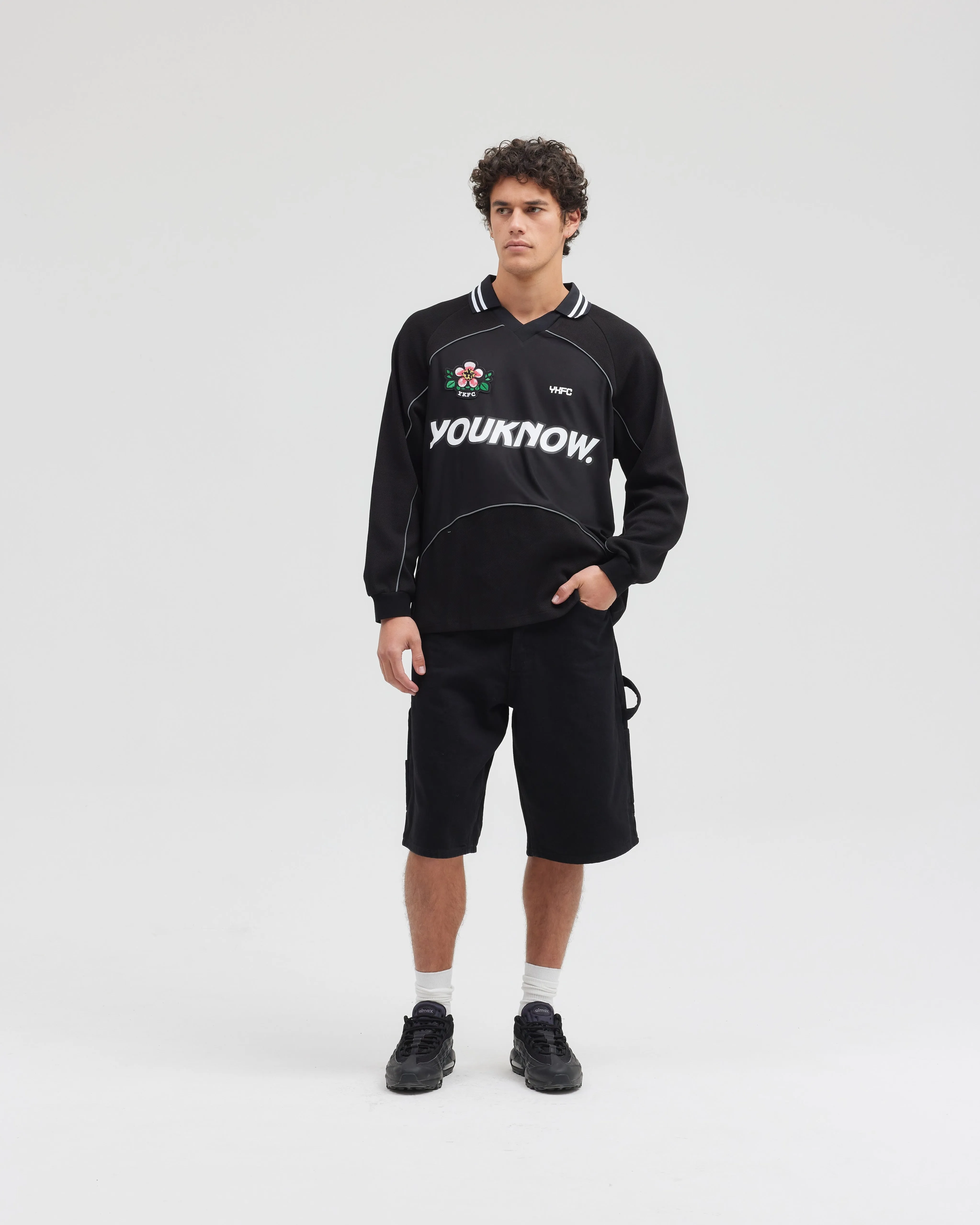Football Long Sleeve | BLACK