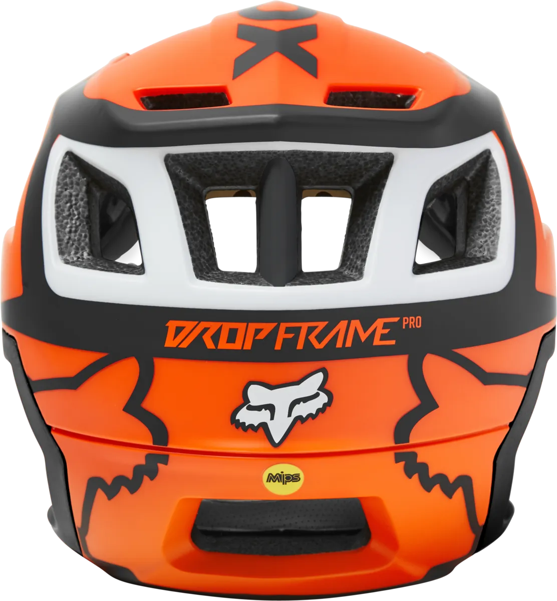 Fox Racing Dropframe Pro Divide MTB Helmet - Flo Orange - 2022
