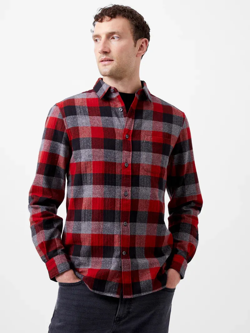 French Connection Brushed Flannel Check Shirt