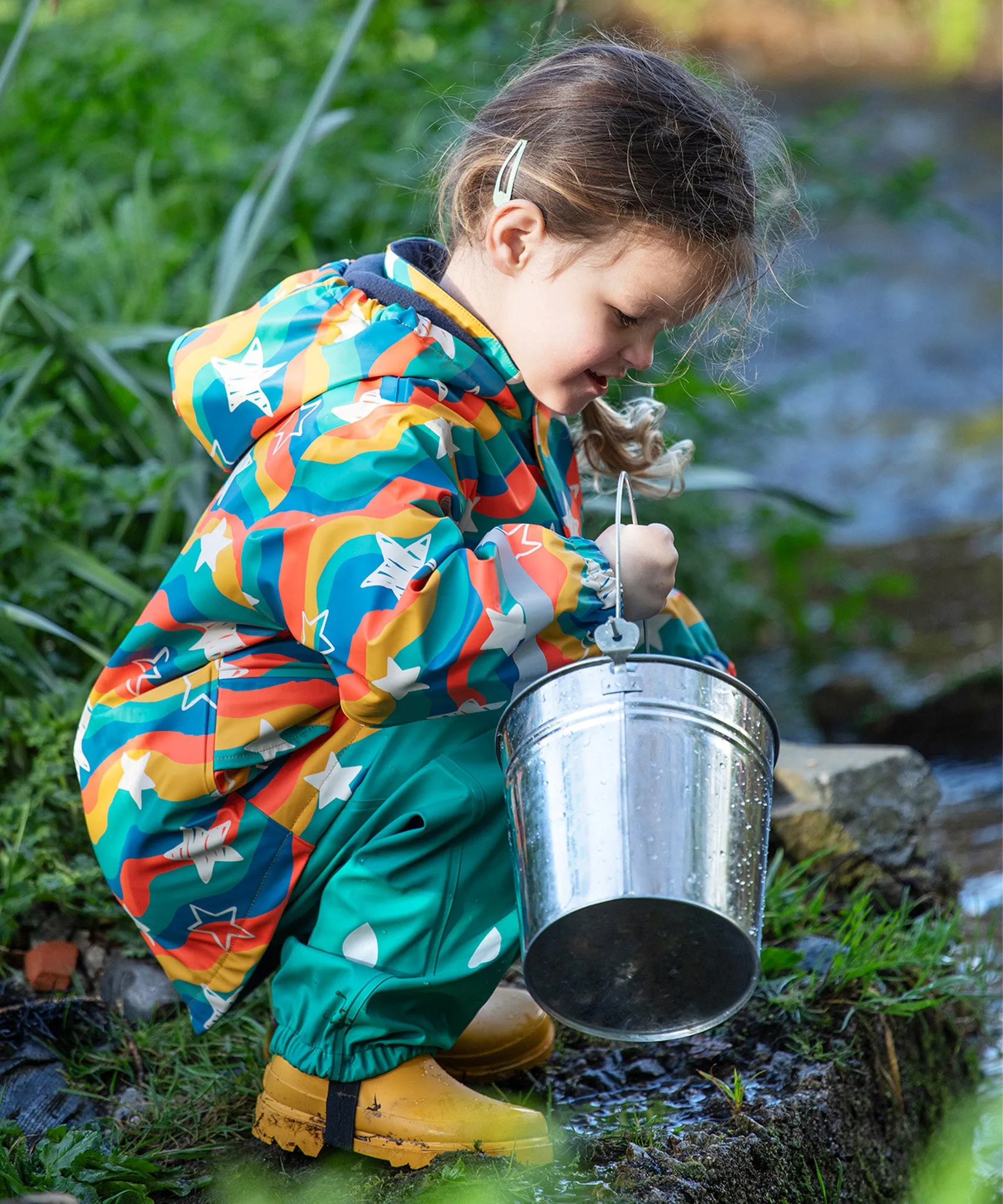 Frugi Puddle Buster Trousers - Iguana