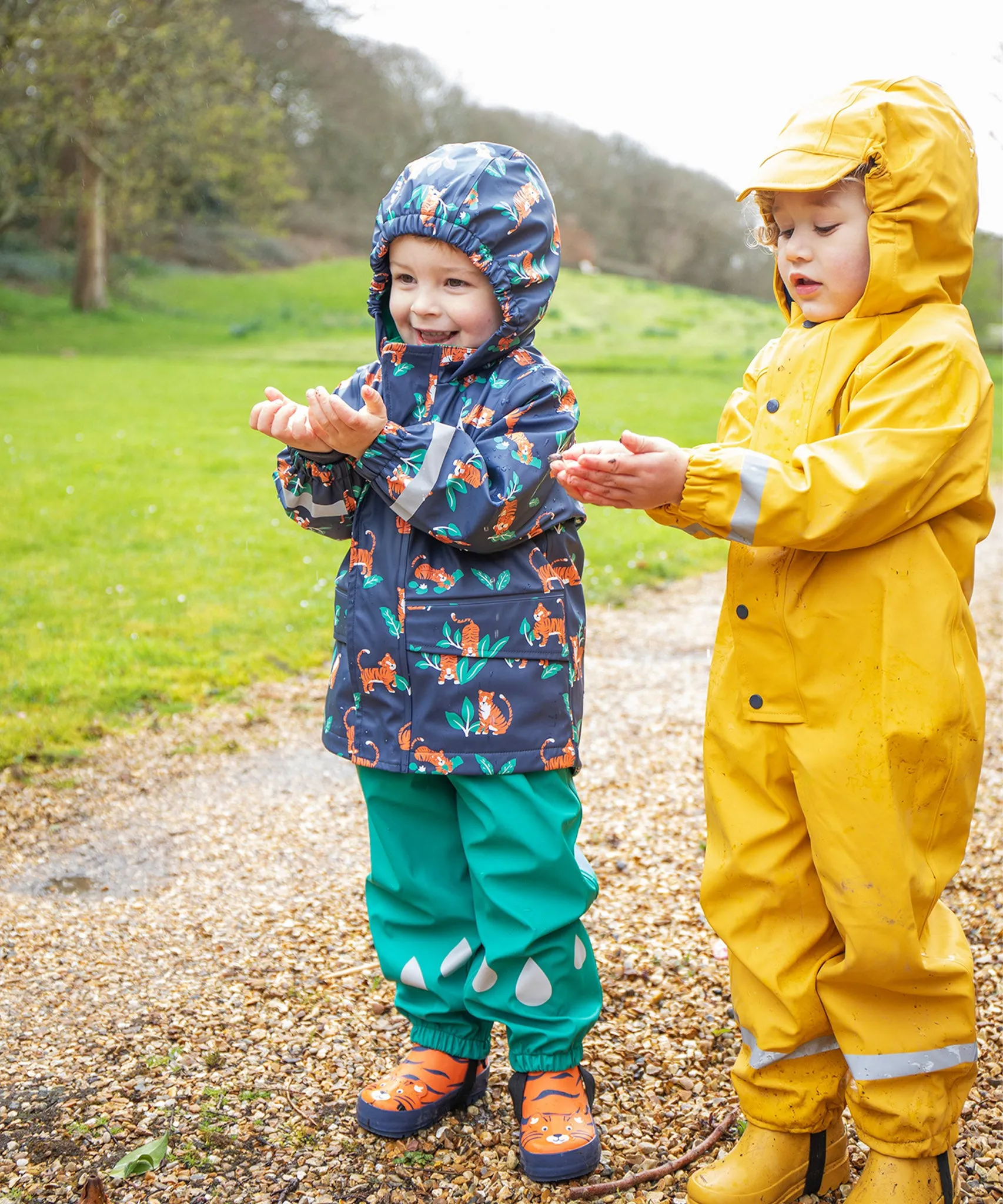 Frugi Puddle Buster Trousers - Iguana