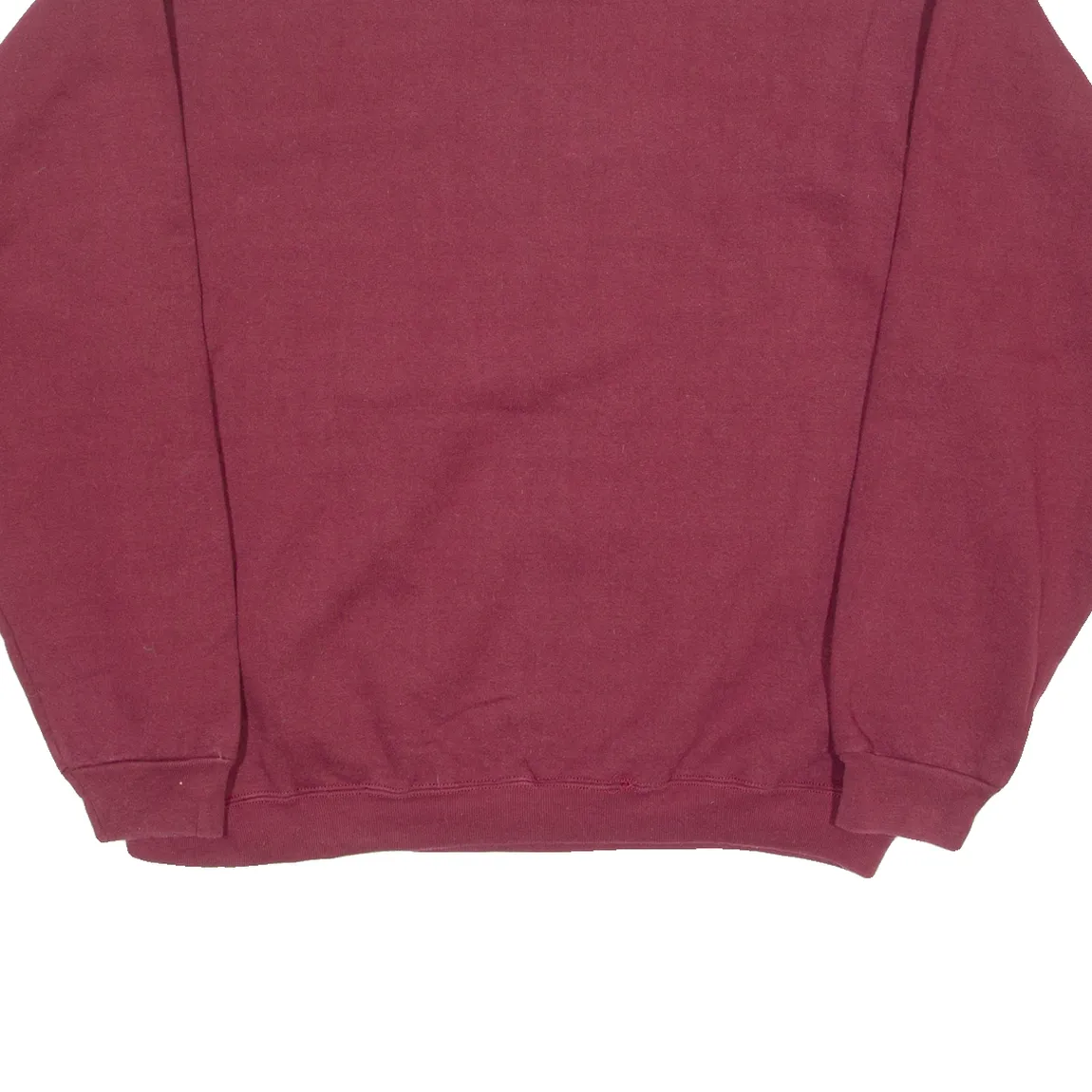FRUIT OF THE LOOM Mountain Football Mens Sweatshirt Maroon Crew Neck XL