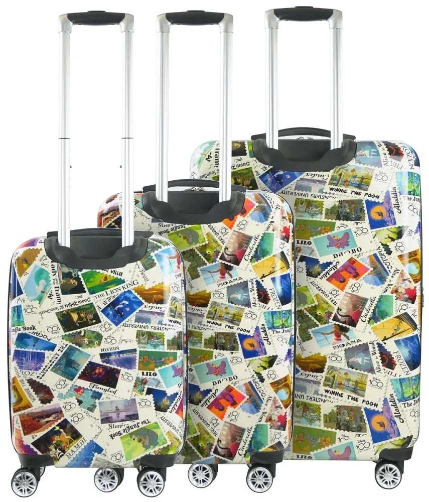 Ful Disney 100 Years Stamps 3-Piece Luggage Set 