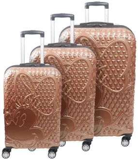 Ful Disney Minnie Mouse Textured 3-Piece Luggage Set 