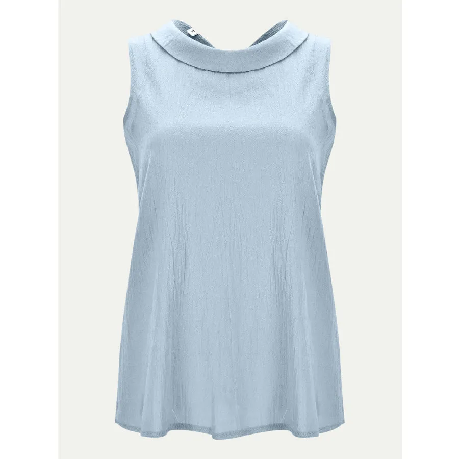 Full Size Round Neck Sleeveless Top