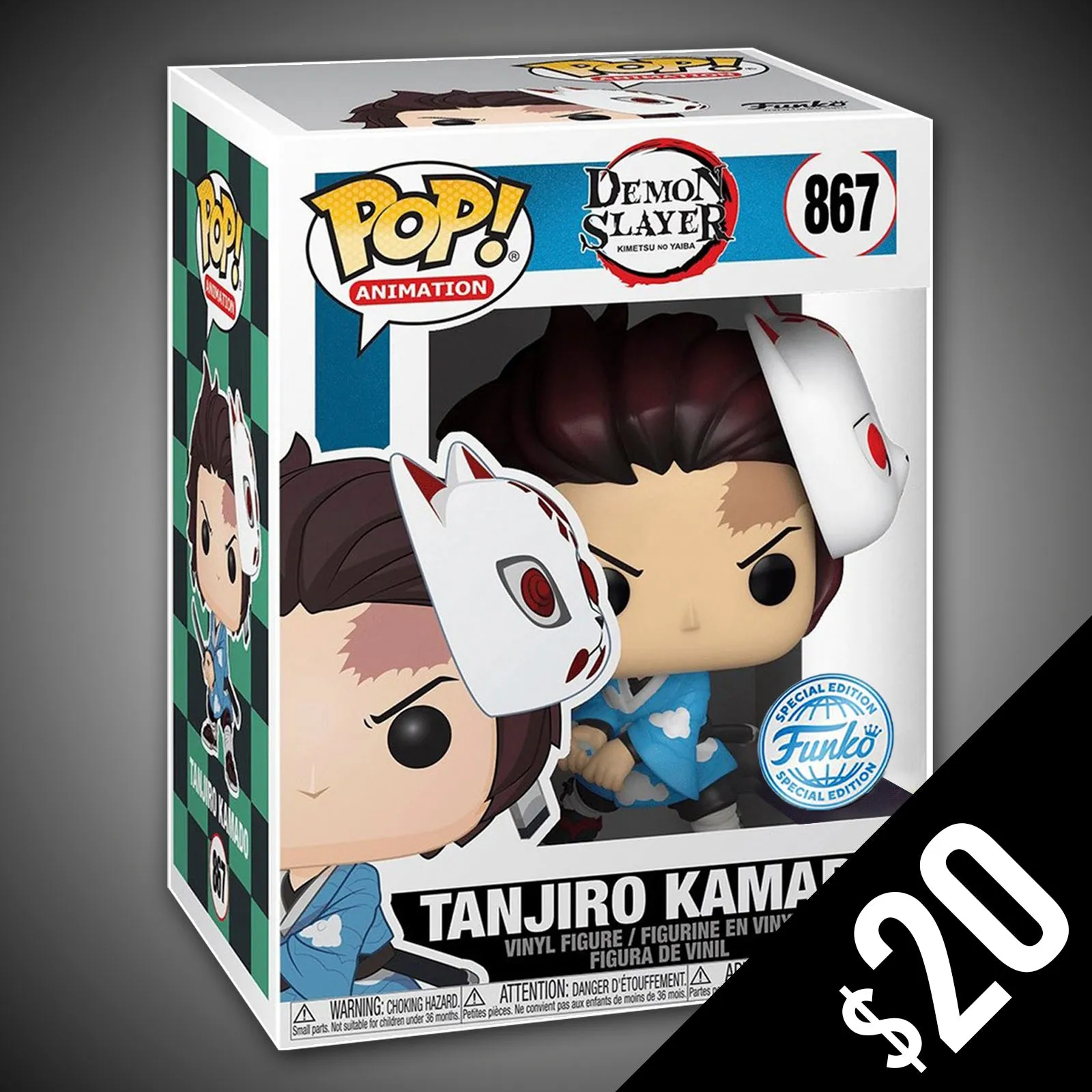 Funko Pop! Demon Slayer: Tanjiro Kamado (With Mask) #867