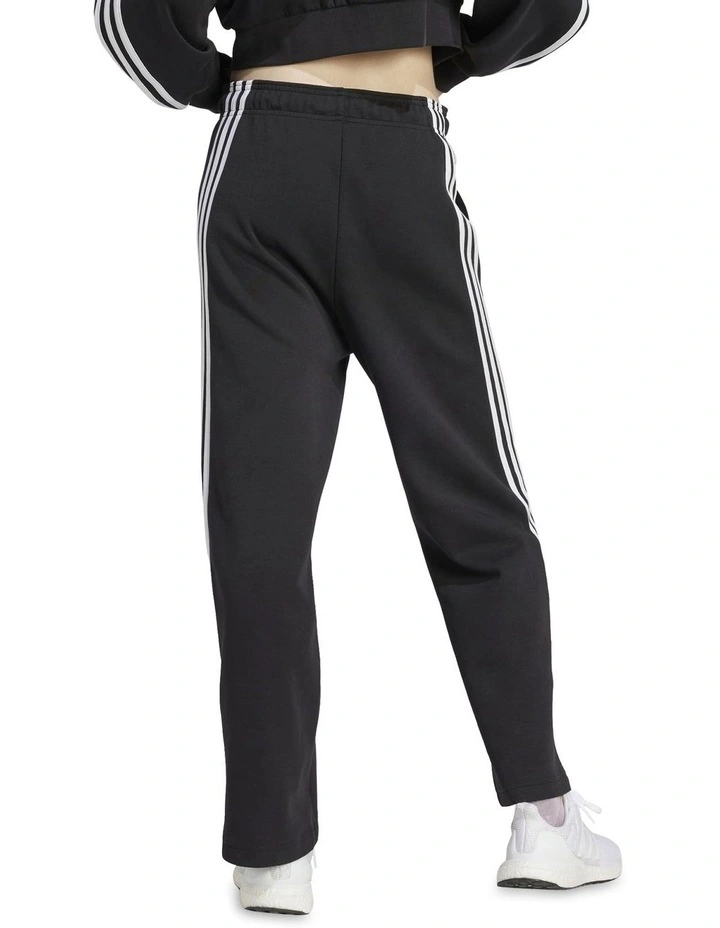 Future Icons 3-Stripes Open Hem Joggers in Black