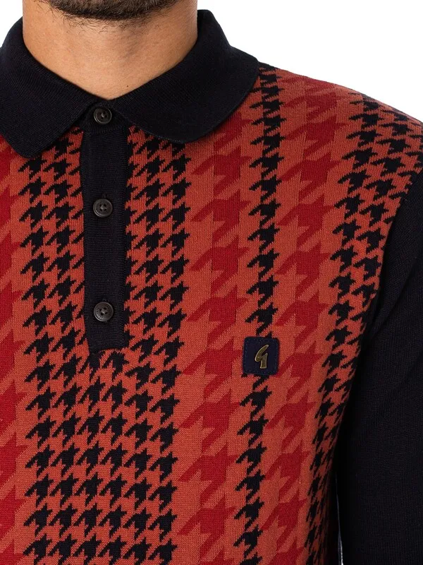 Gabicci Filmar Longsleeved Polo Shirt - Navy