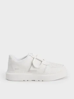 Gabine Leather Low-Top Sneakers - White