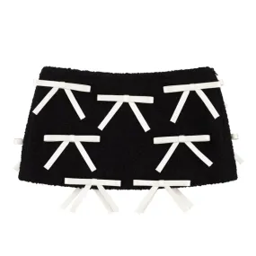 GABRIELLE SKIRT WHITE BOWS