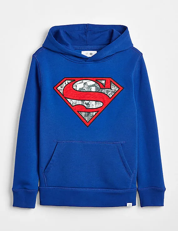 GAP Boys Blue DC™ Pullover Hoodie