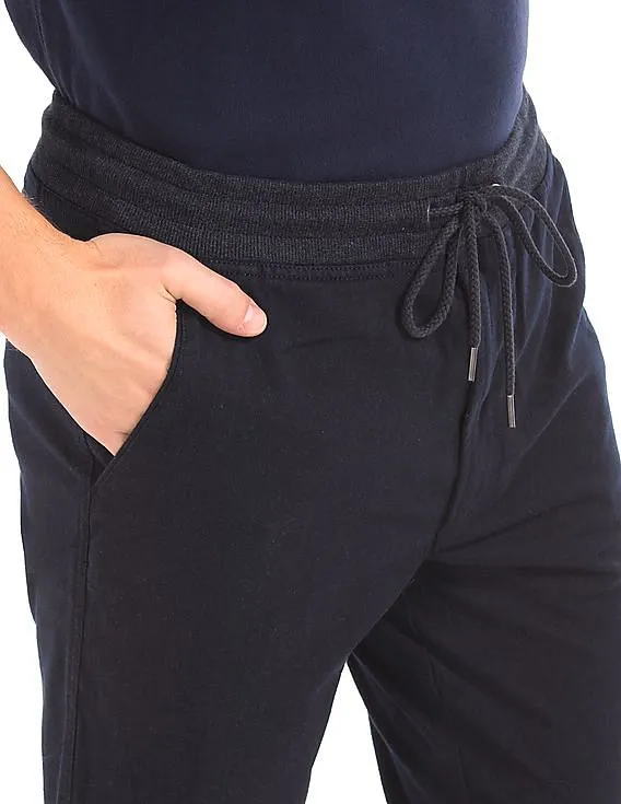 GAP Men Blue Textured Twill Joggers