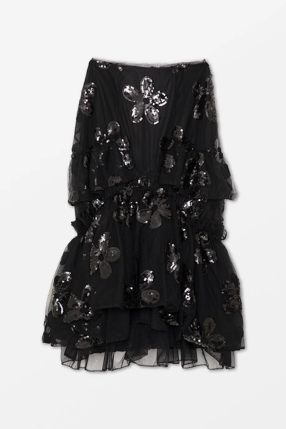Gathered Ruffle Skirt