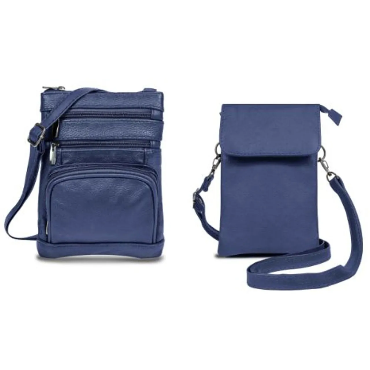 Genuine Leather Crossbody Purse & Small Crossbody Pouch