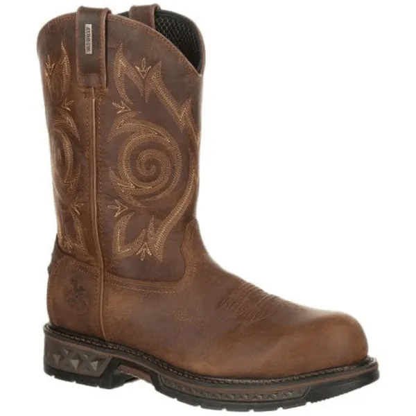 Georgia Boot Men's Wellington Brown Composite Toe Work Boot GB00239