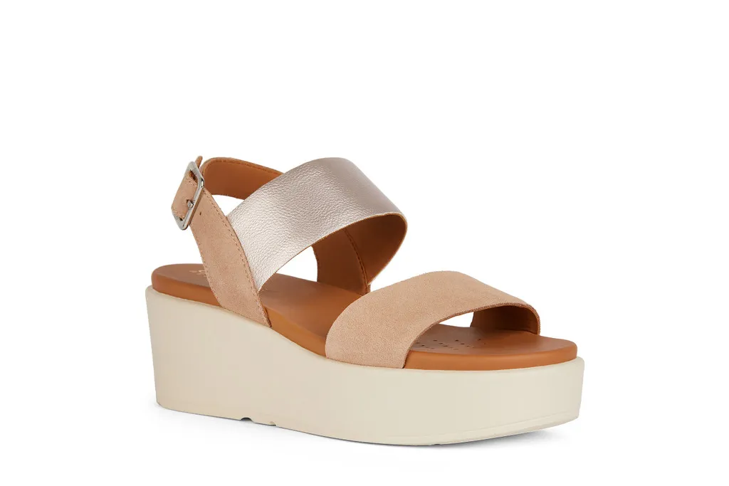 Geox Xand D45M1A 022BC C5QB5 Nude Sandals for Women