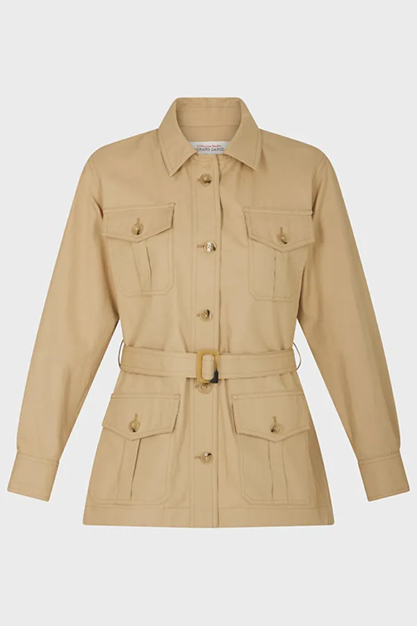 Gerard Darel BUSHRA SAHARIENNE COTTON JACKET